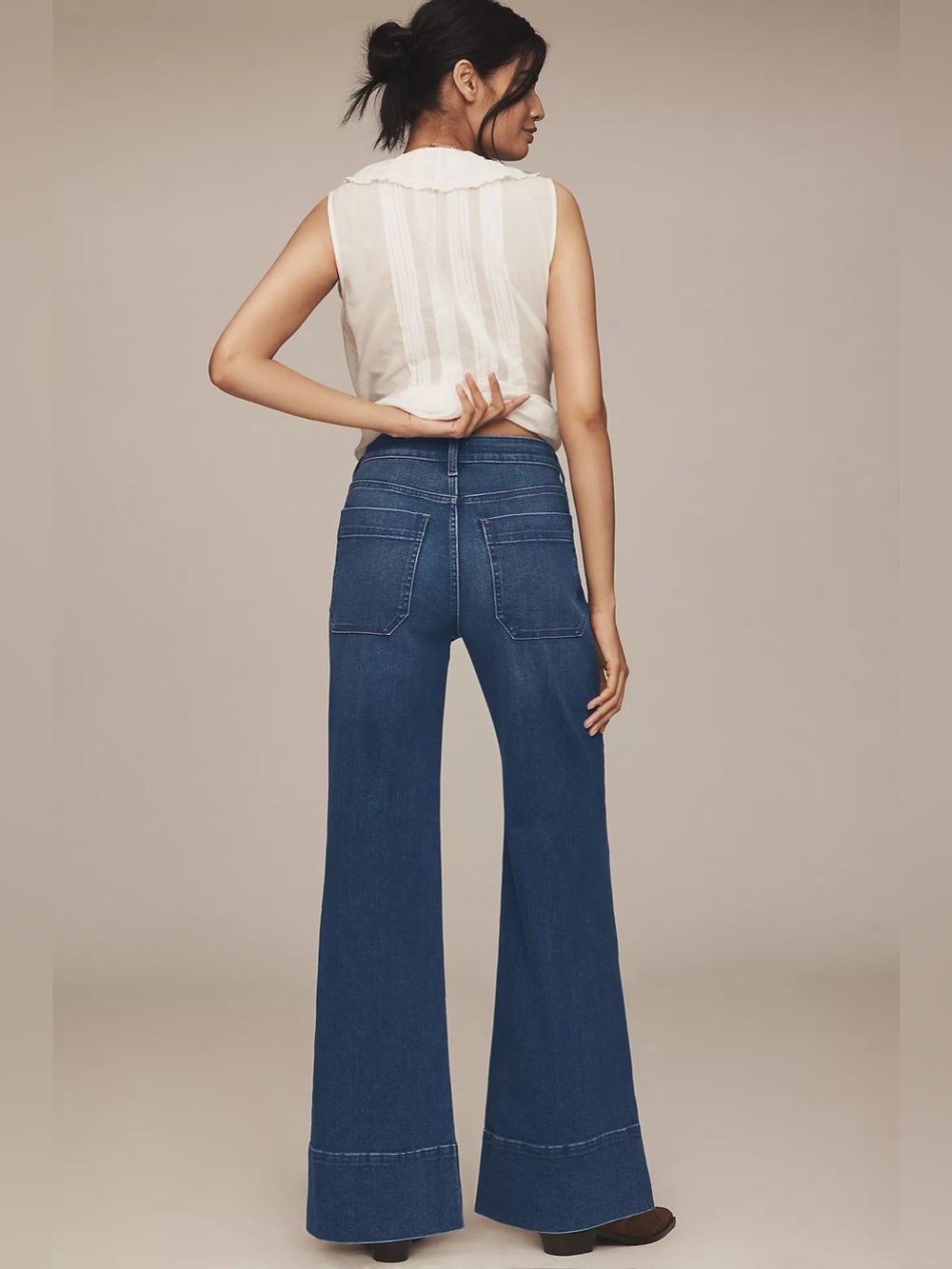 NEW Pilcro Rylan High Rise Flare Wide Leg Jeans ~ Size 29 - Picture 2 of 11
